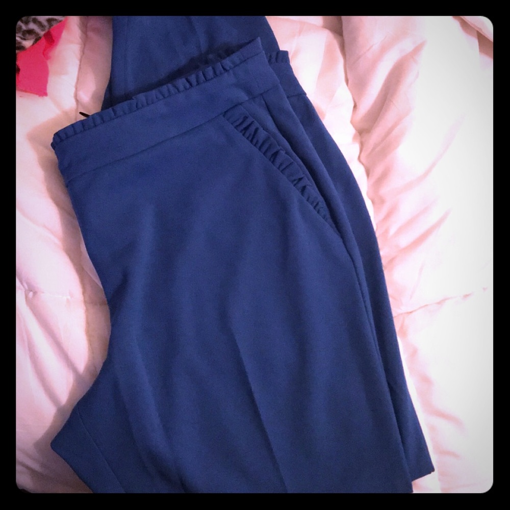 Blue trousers